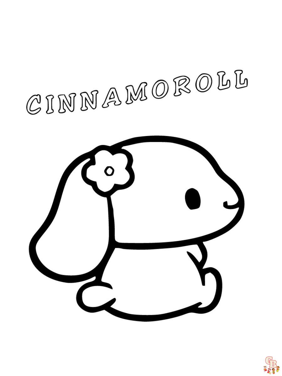 cinnamoroll sanrio coloring pages