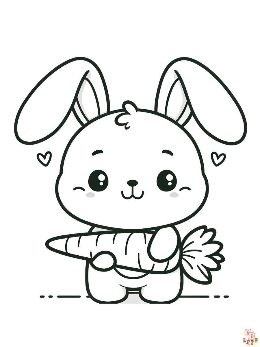 coloring page rabbit