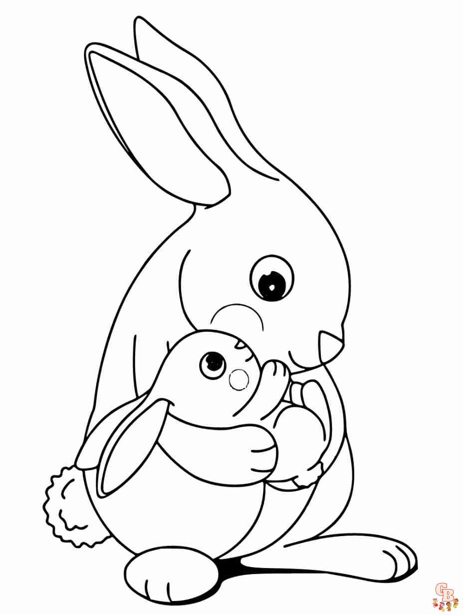 coloring pages bunny