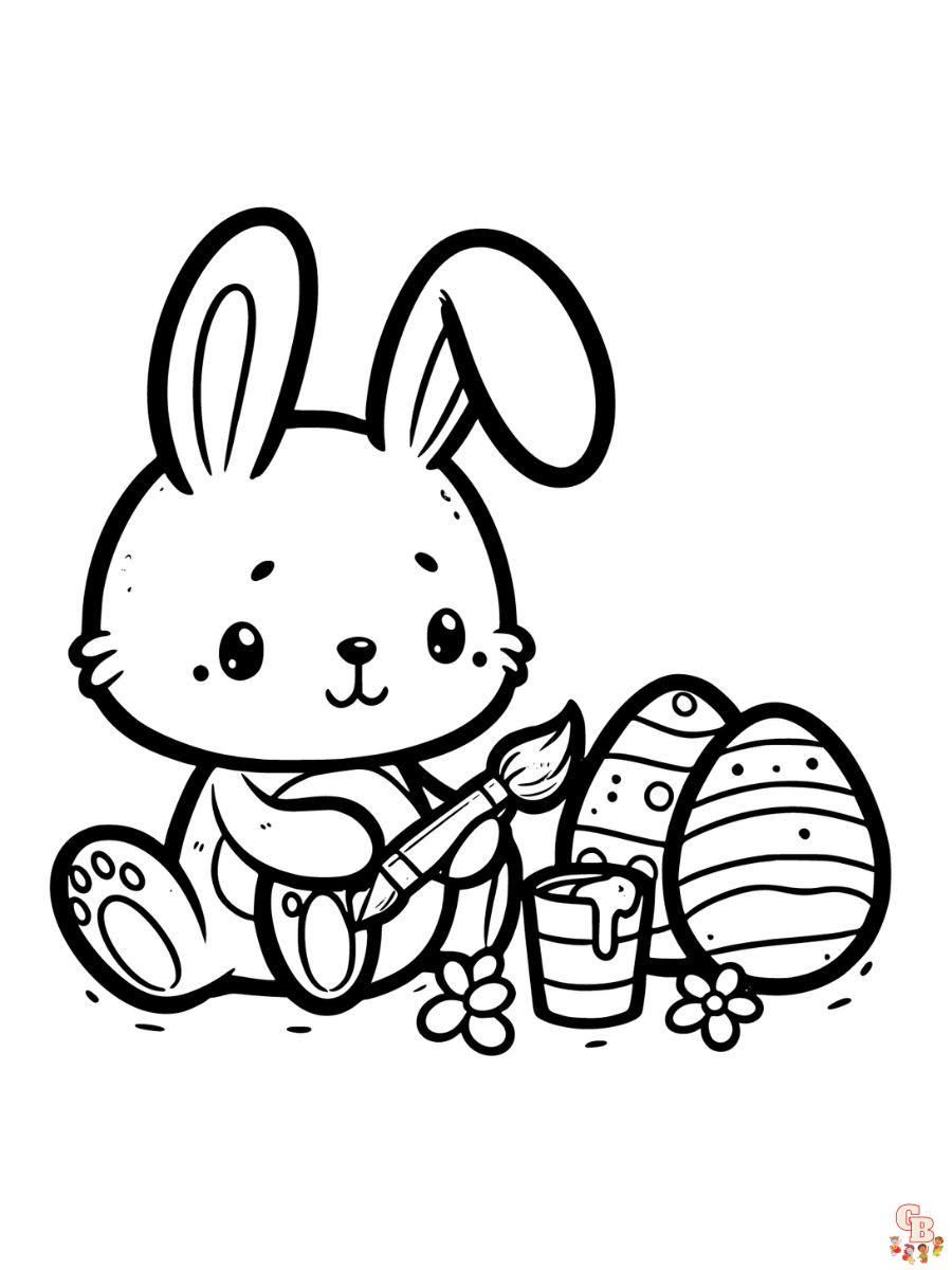 coloring pages for easter bunny