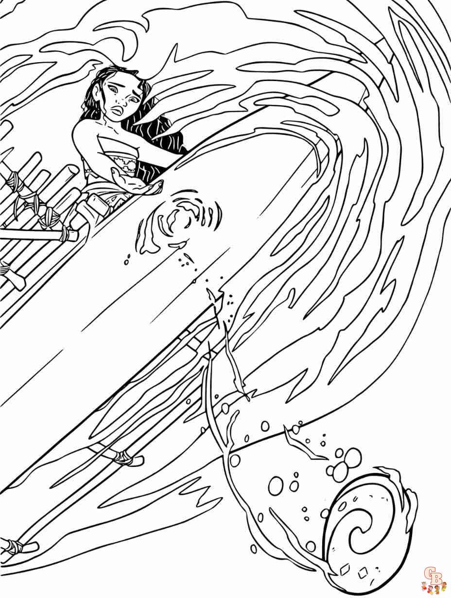 coloring pages moana