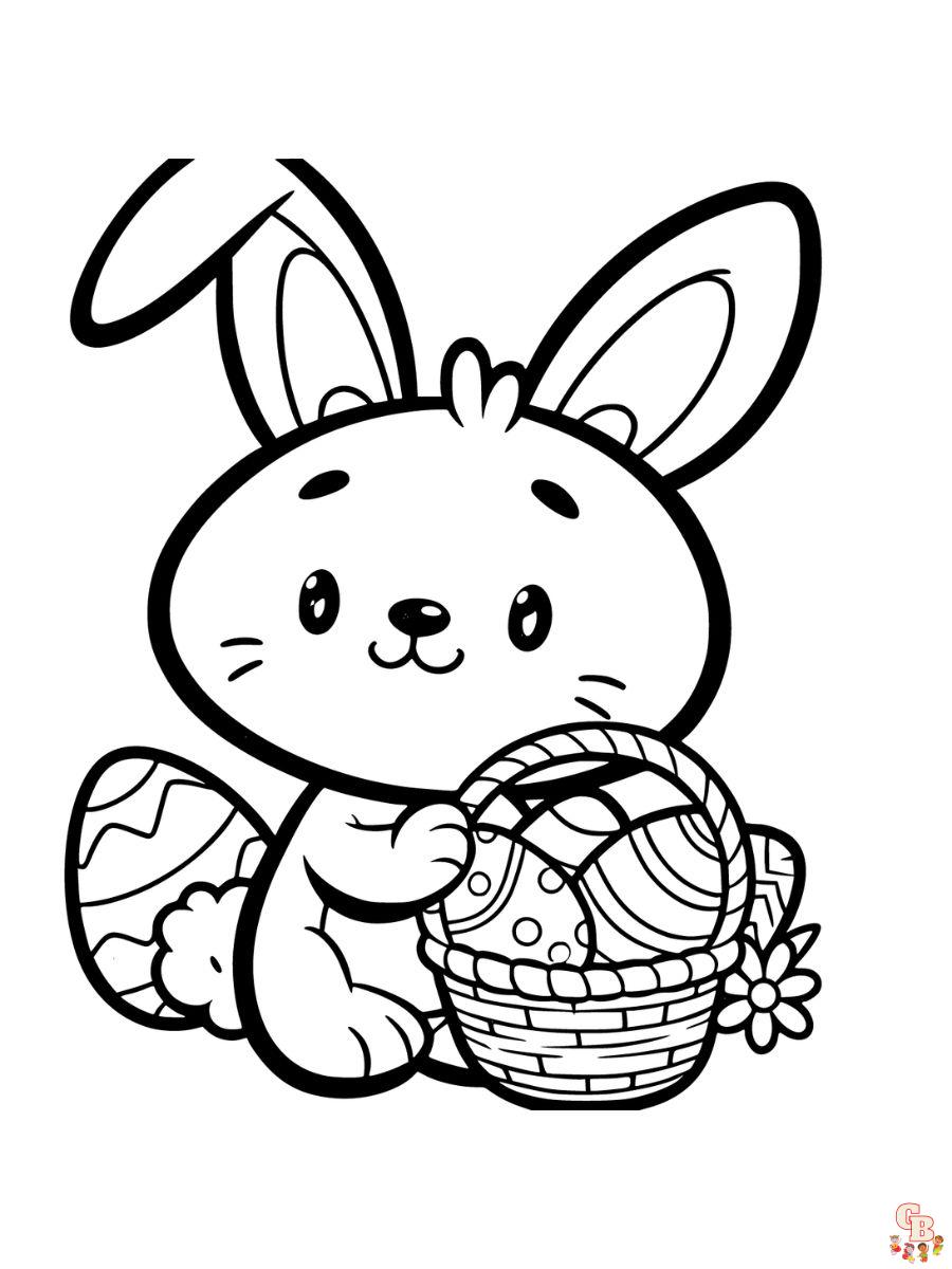 coloring pages of easter bunny