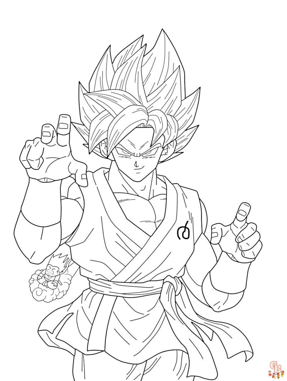 coloring pages of goku