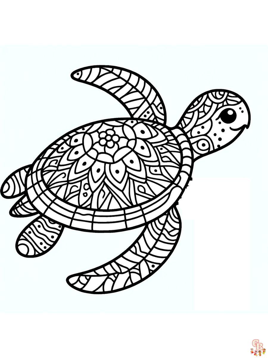 coloring pages of sea turtles