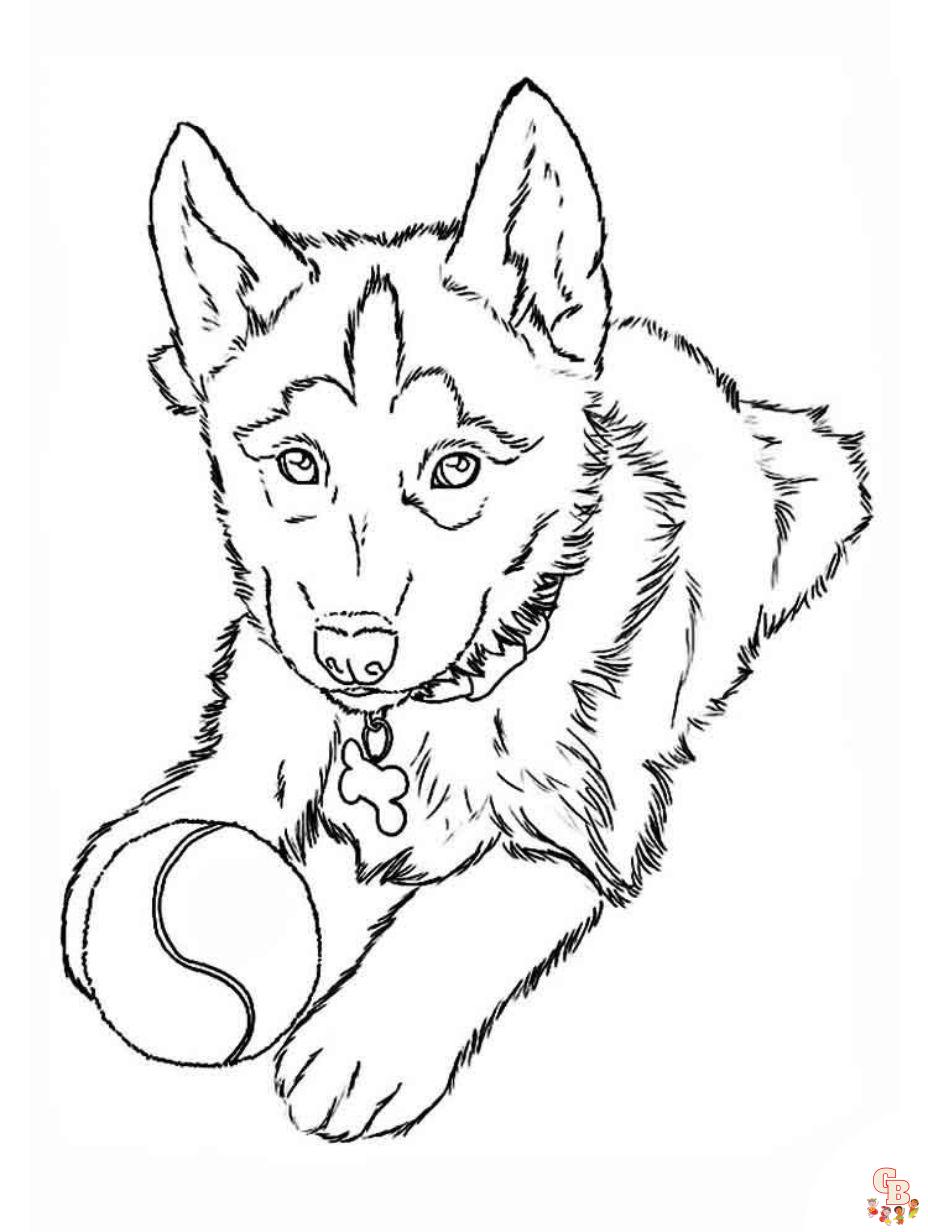 coloring pages puppy free