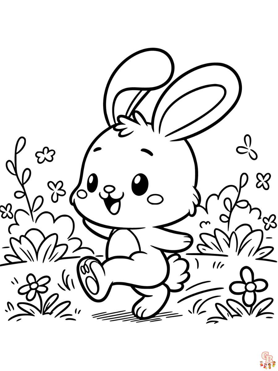 coloring pages rabbit