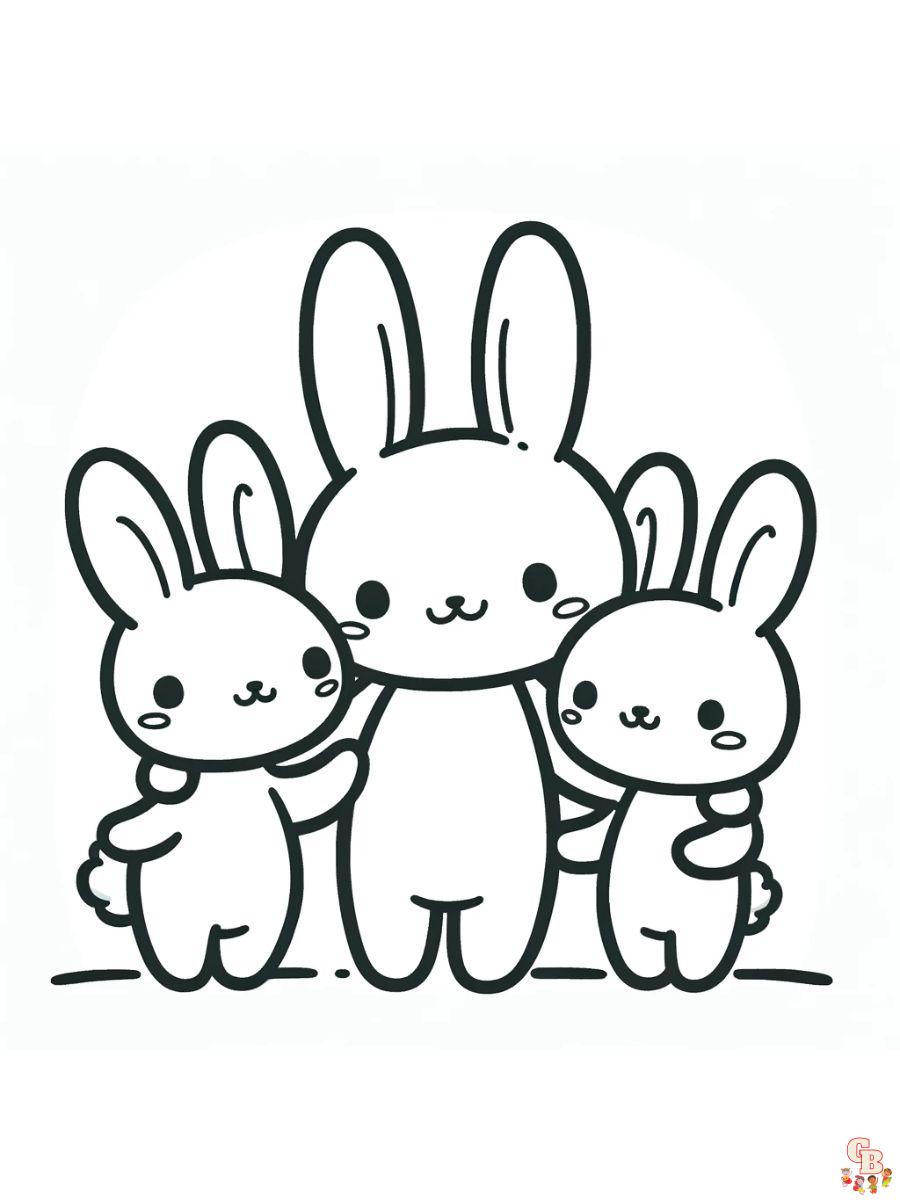 coloring pages rabbits