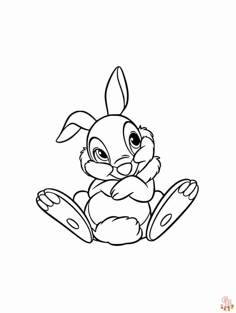 cute bunny coloring page