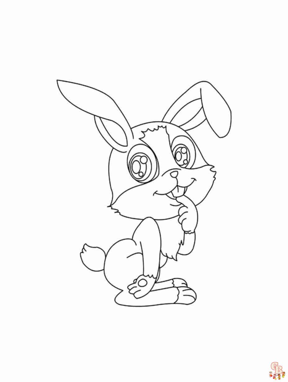 cute bunny coloring pages