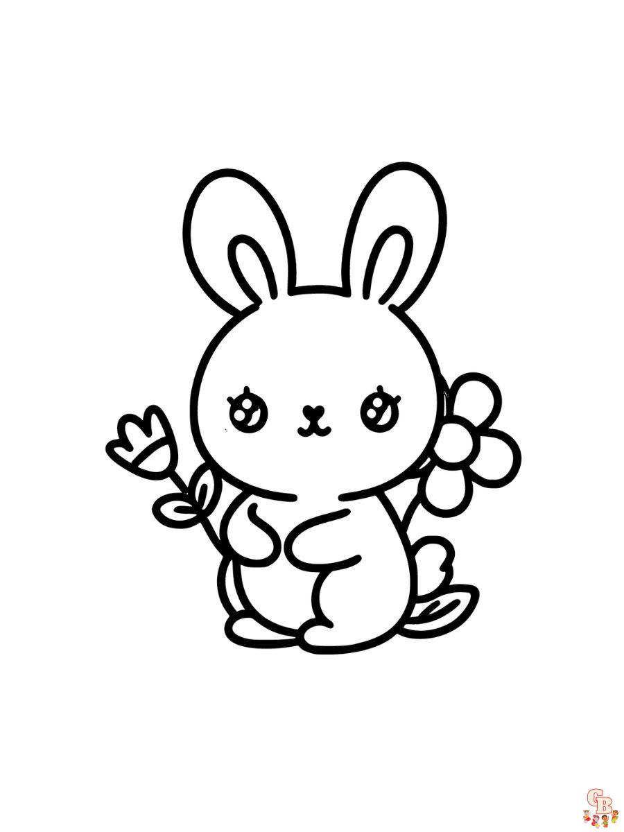 cute bunny printable coloring pages