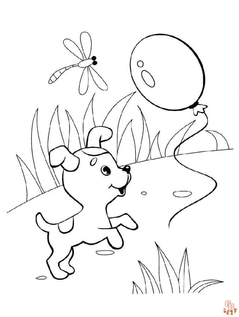 cute coloring pages of puppies