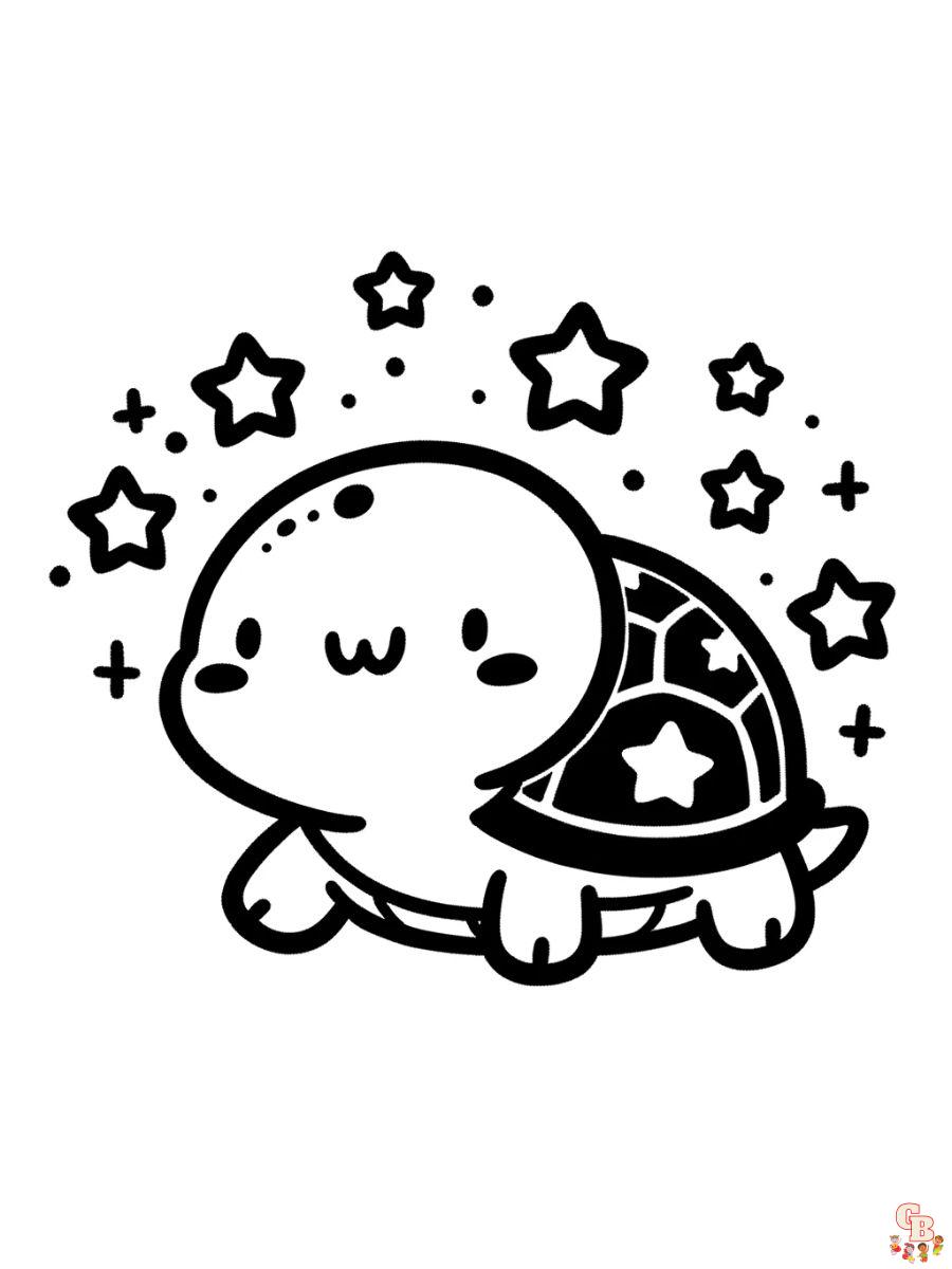 cute coloring pages turtle