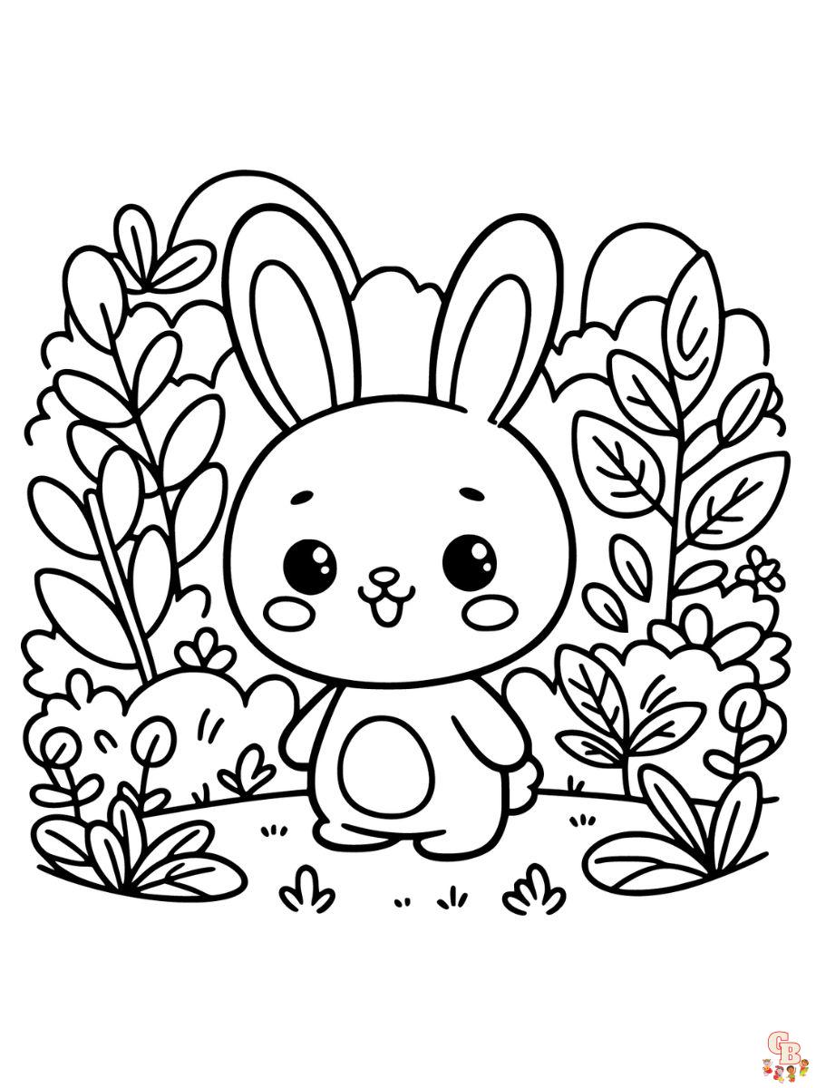 cute easter bunny coloring pages printable