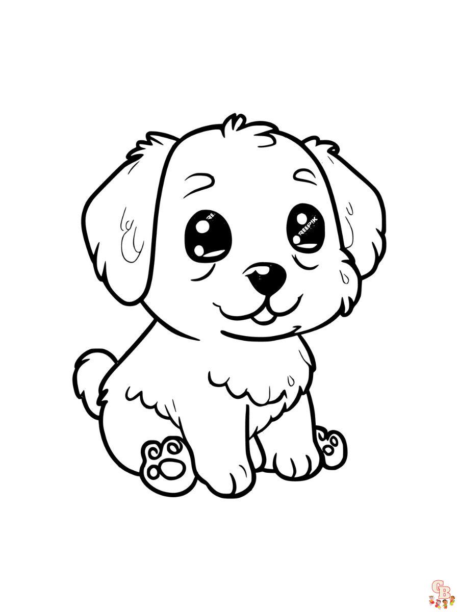 cute puppy dog coloring pages