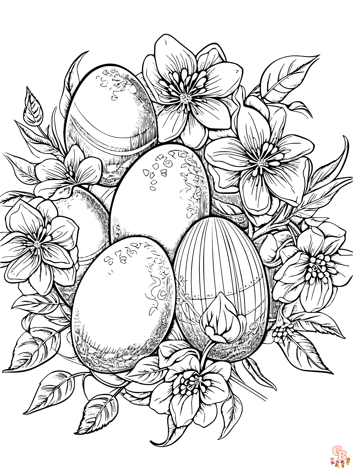 eggs coloring pages free