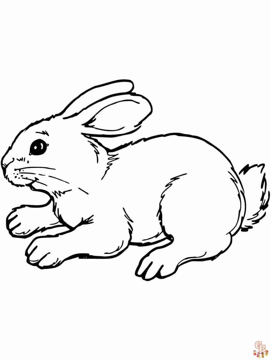 free bunny coloring pages