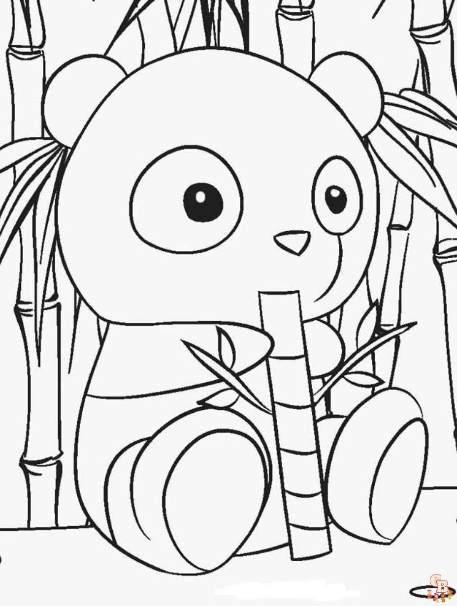 free coloring pages panda bear