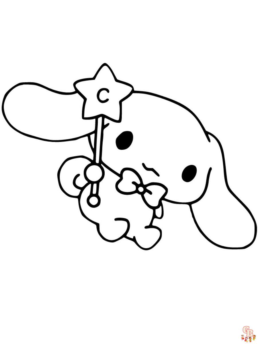 free printable cinnamoroll coloring pages