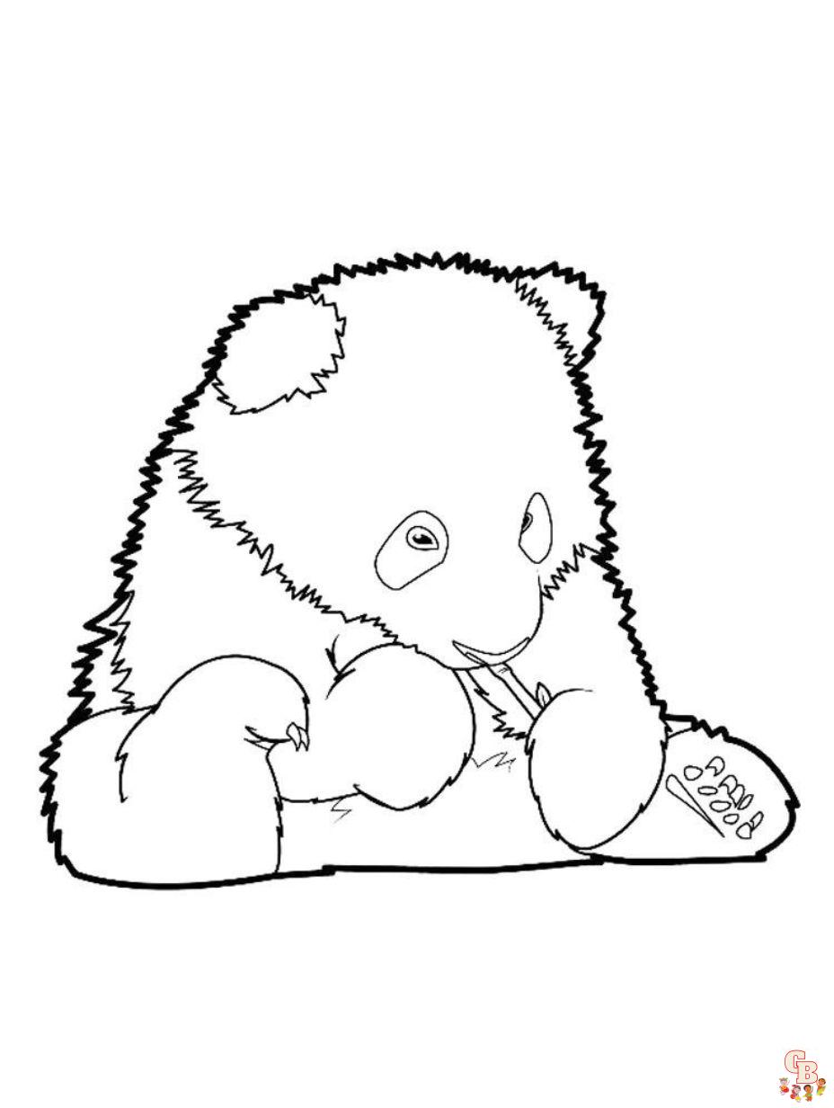 free printable coloring pages panda