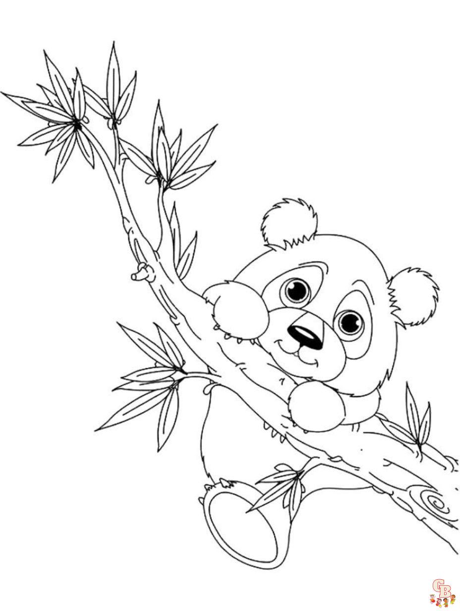 free printable panda coloring pages