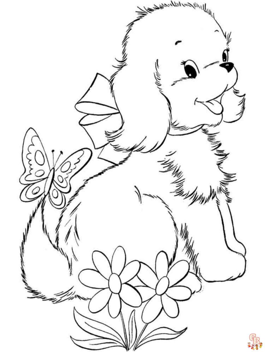 free puppy coloring pages