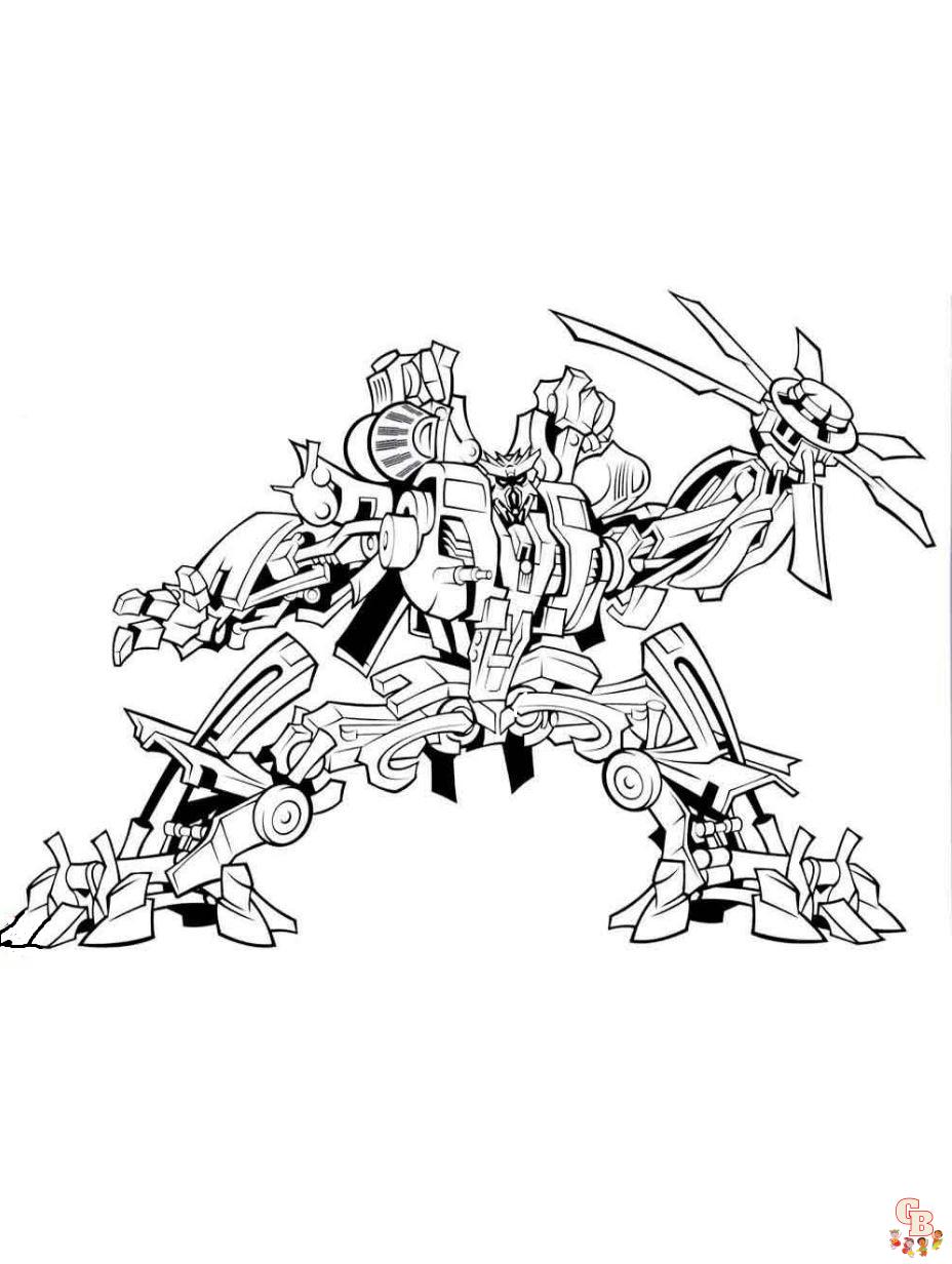 free transformers coloring page