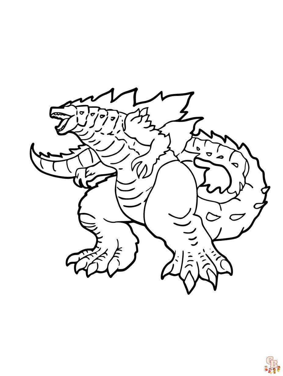 godzilla coloring pages