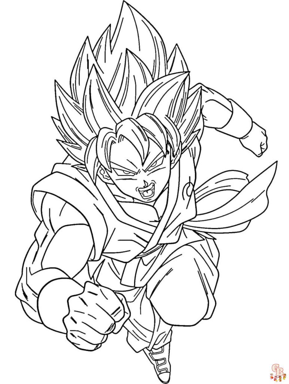 goku dragon ball z coloring pages