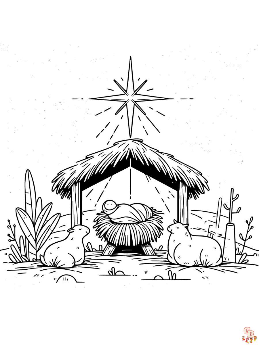 happy birthday jesus coloring page free