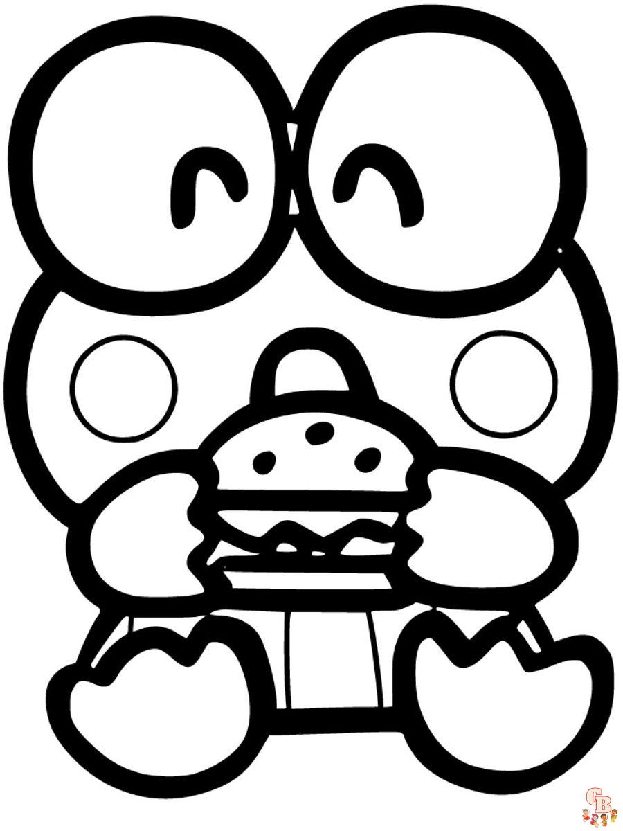 keroppi coloring page