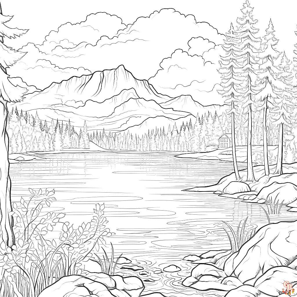 lake Coloring Sheets