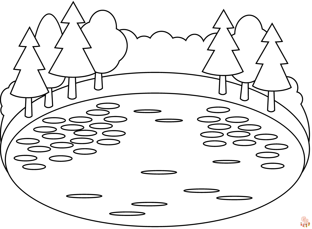 lake coloring pages printable free