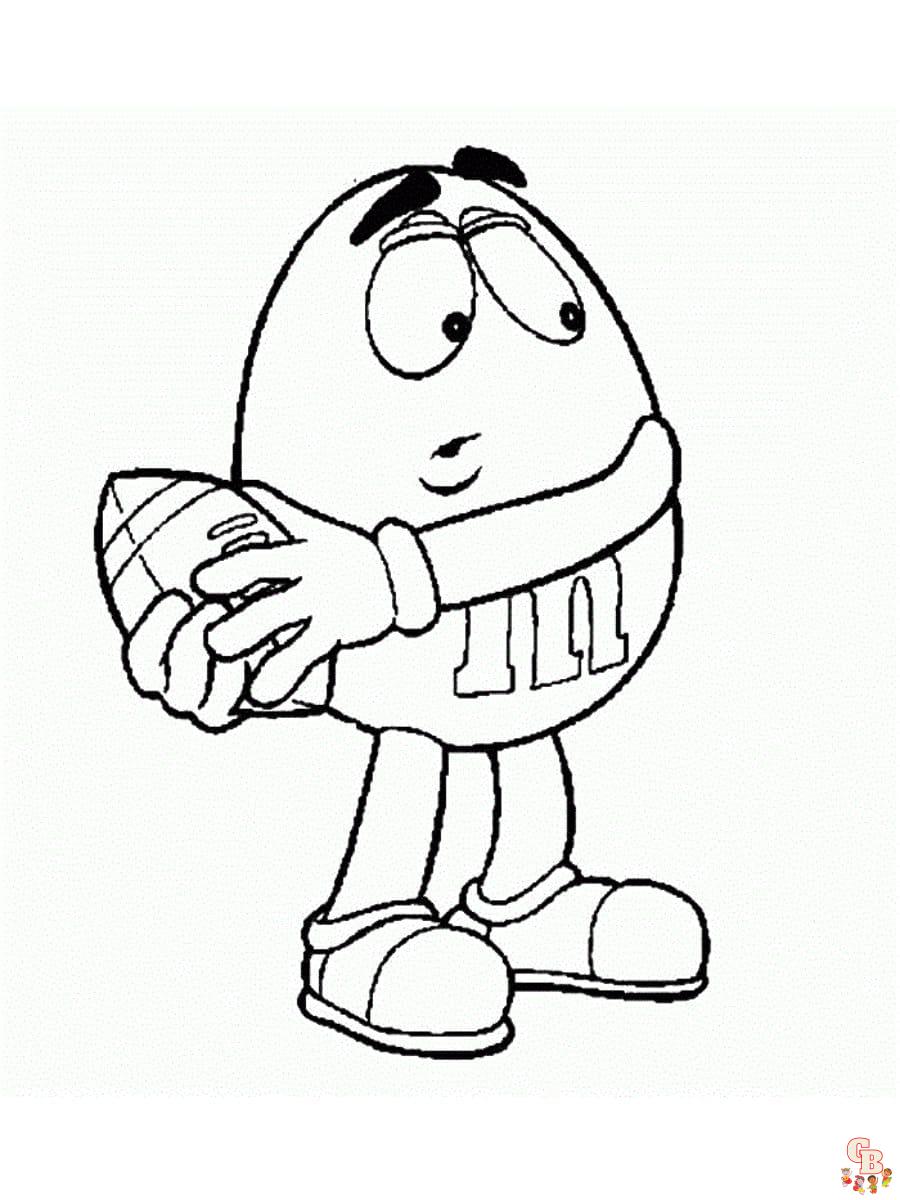 m&m coloring pages