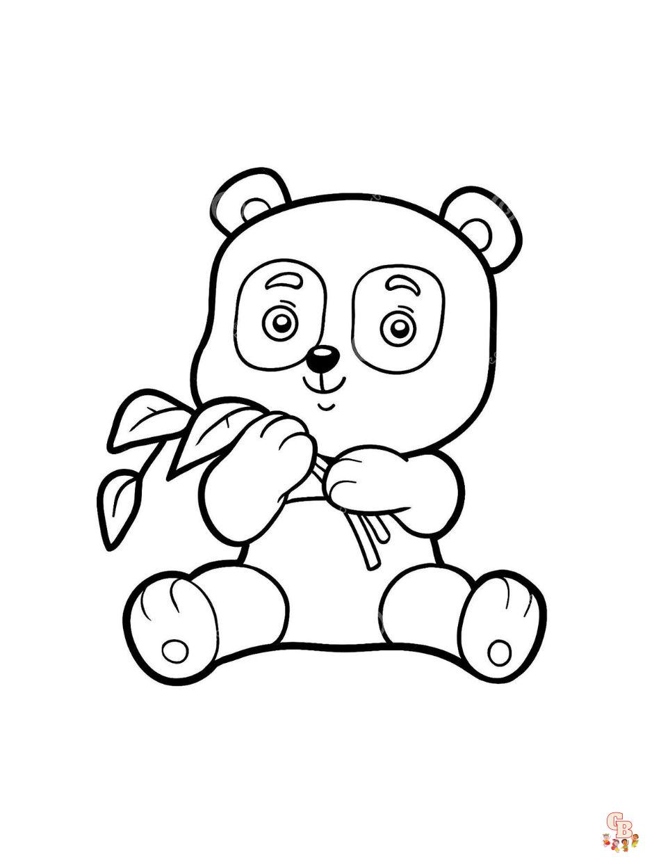 panda bear coloring pages free