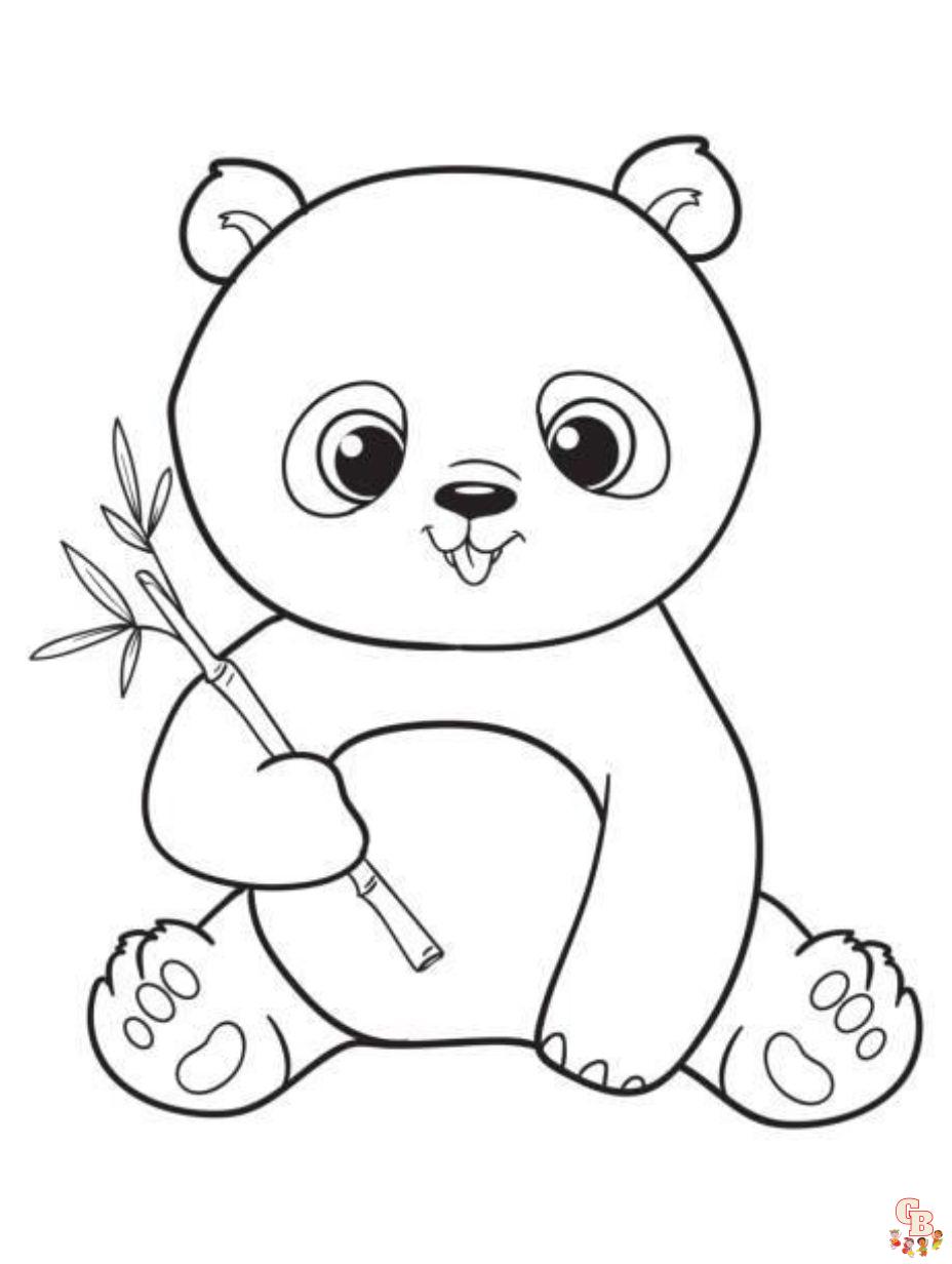 panda bear coloring pages printable