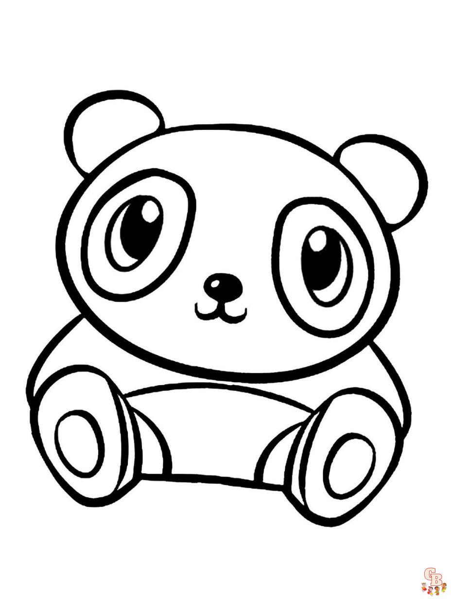 panda bear printable coloring pages