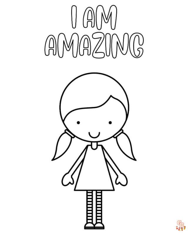 positive affirmation Coloring Sheets