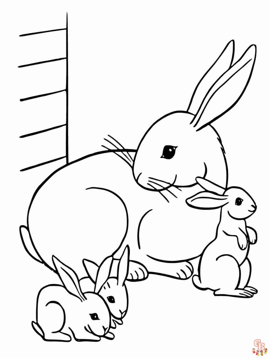 printable bunny coloring pages