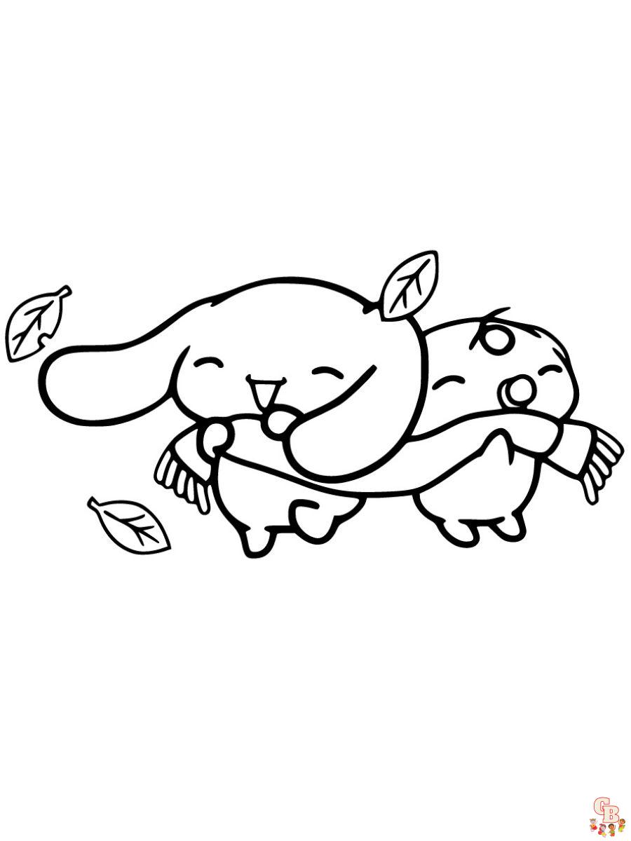 printable cinnamoroll coloring pages