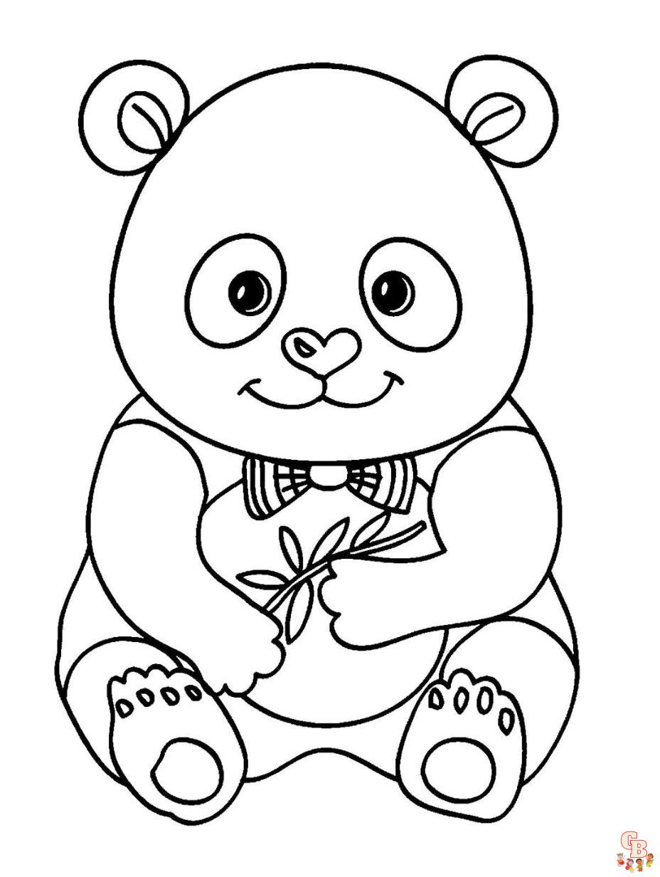 printable panda coloring pages