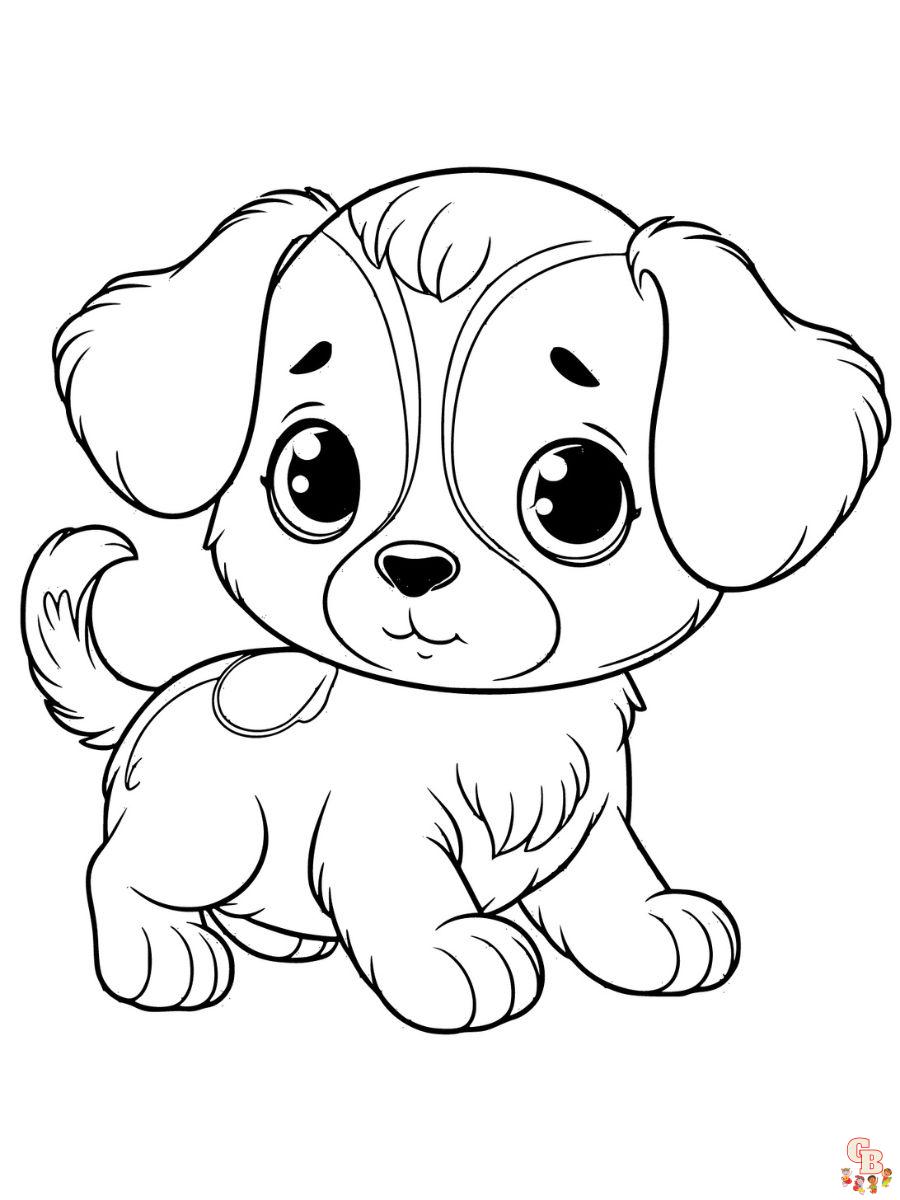 printable puppy coloring pages