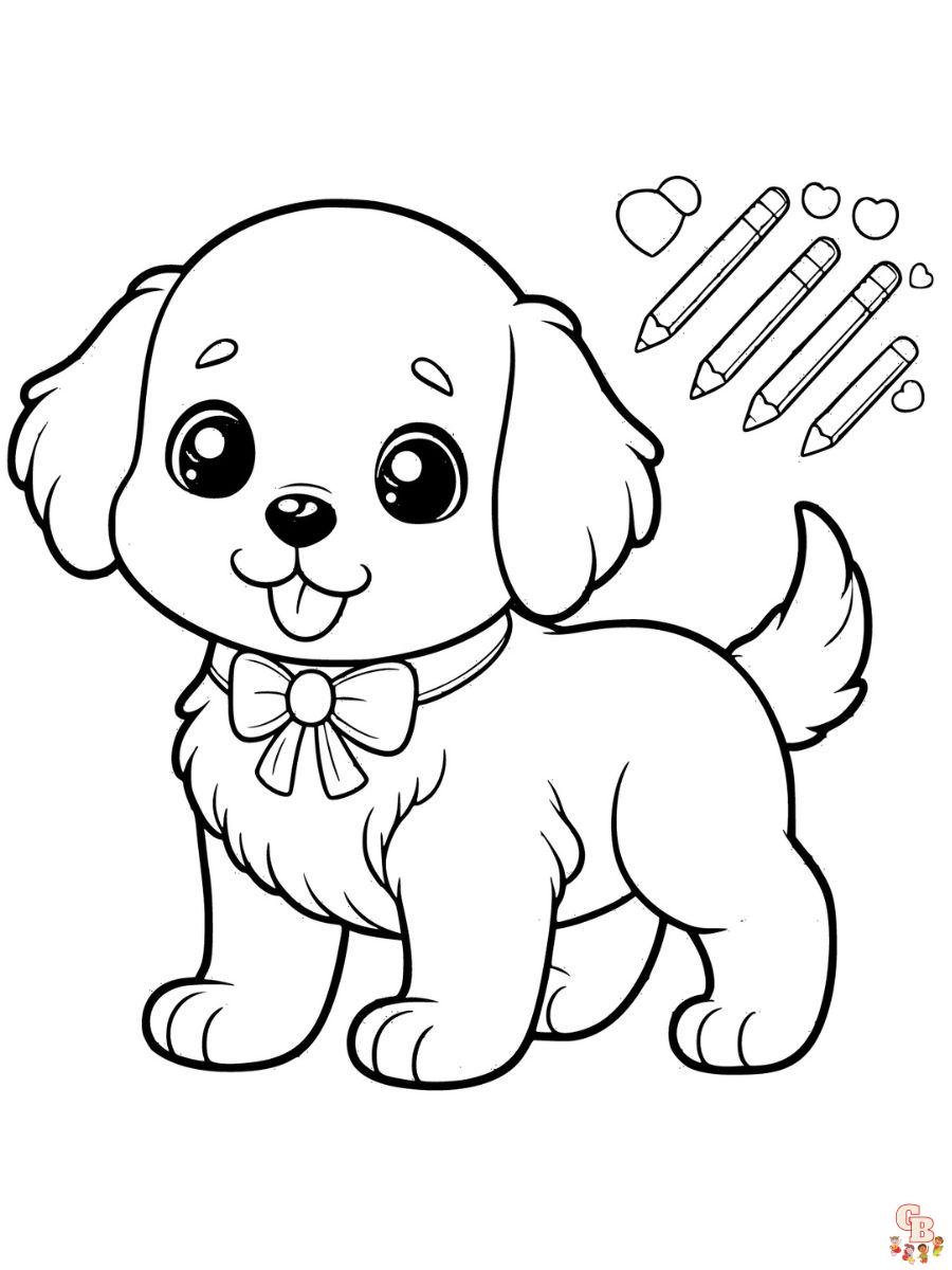 puppies coloring pages