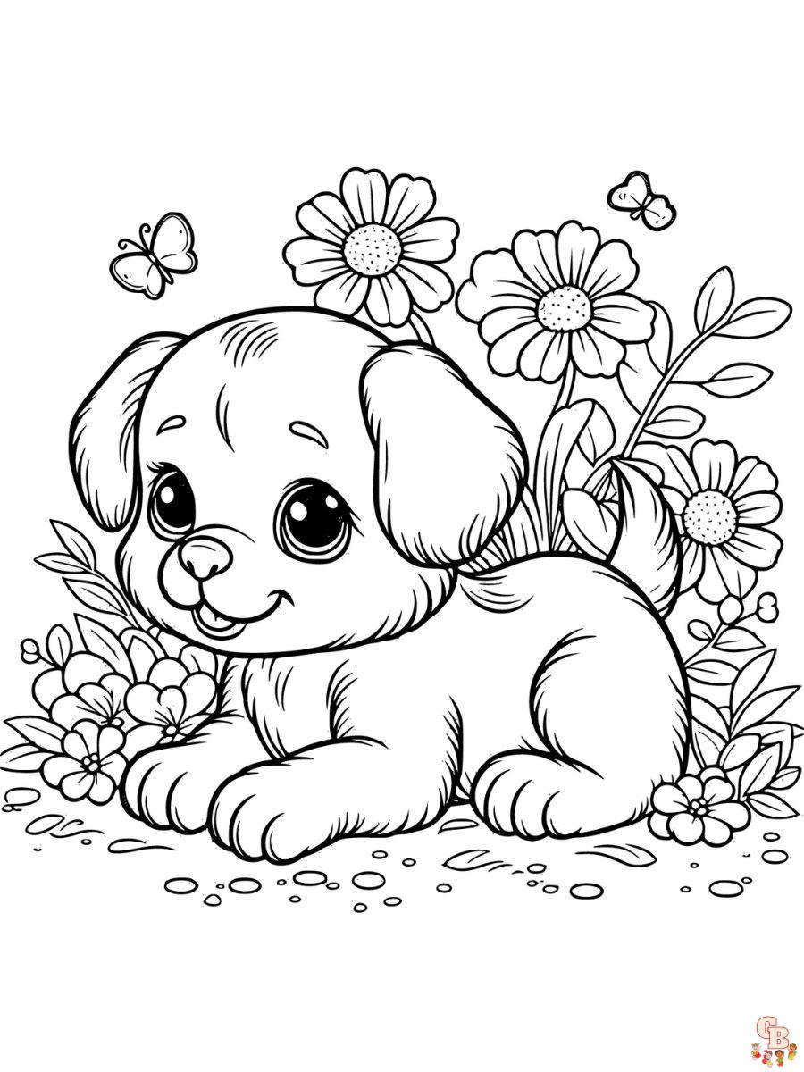 puppy coloring page