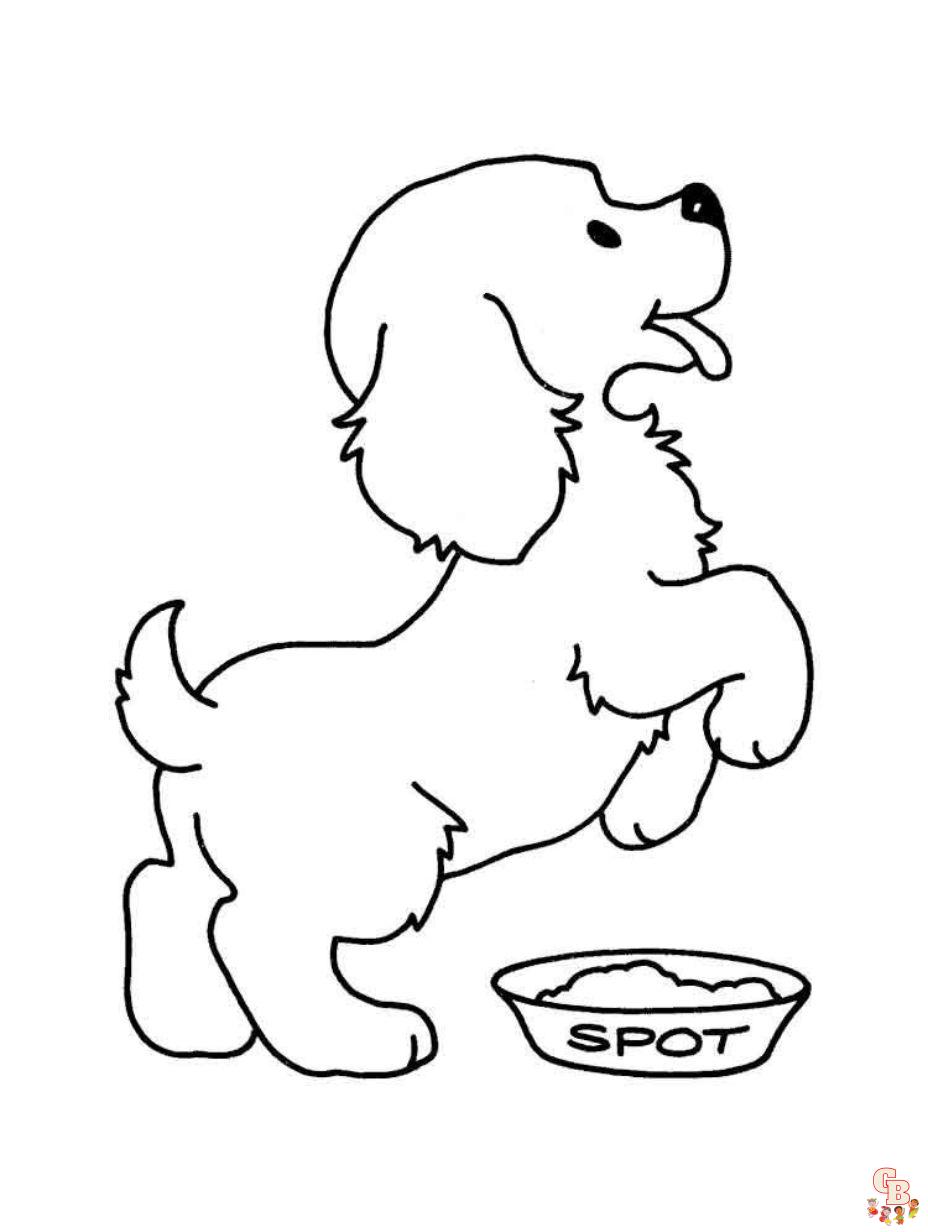 puppy coloring page