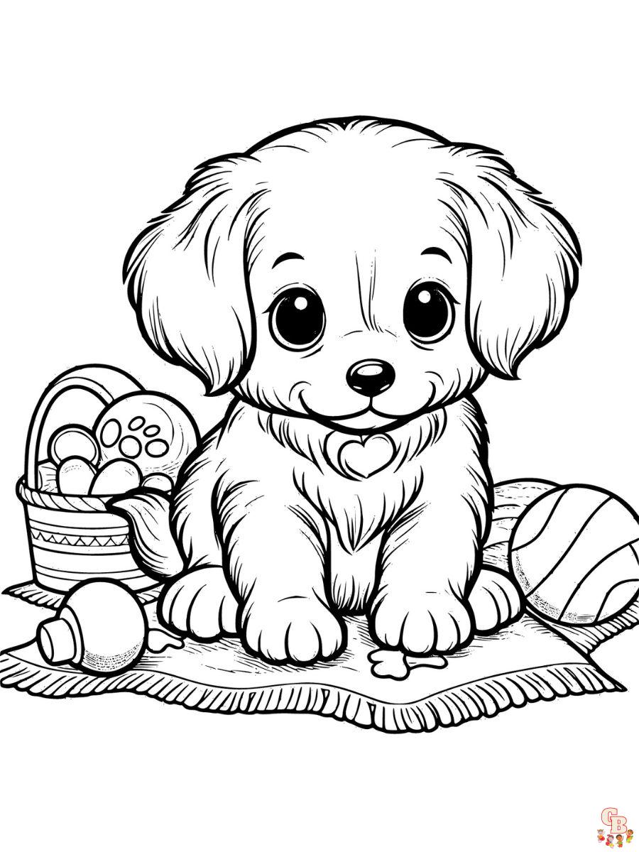 puppy coloring pages