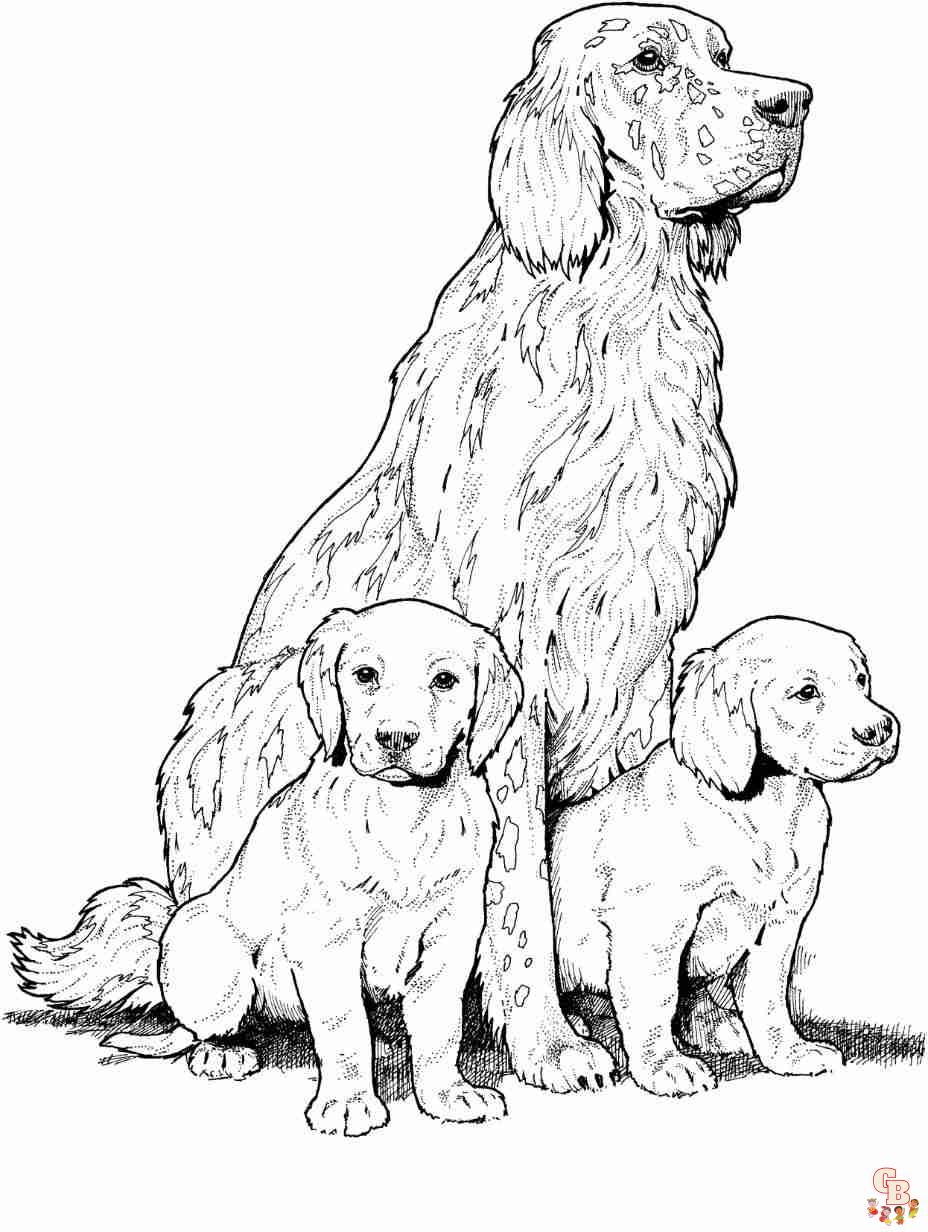 realistic puppy coloring pages