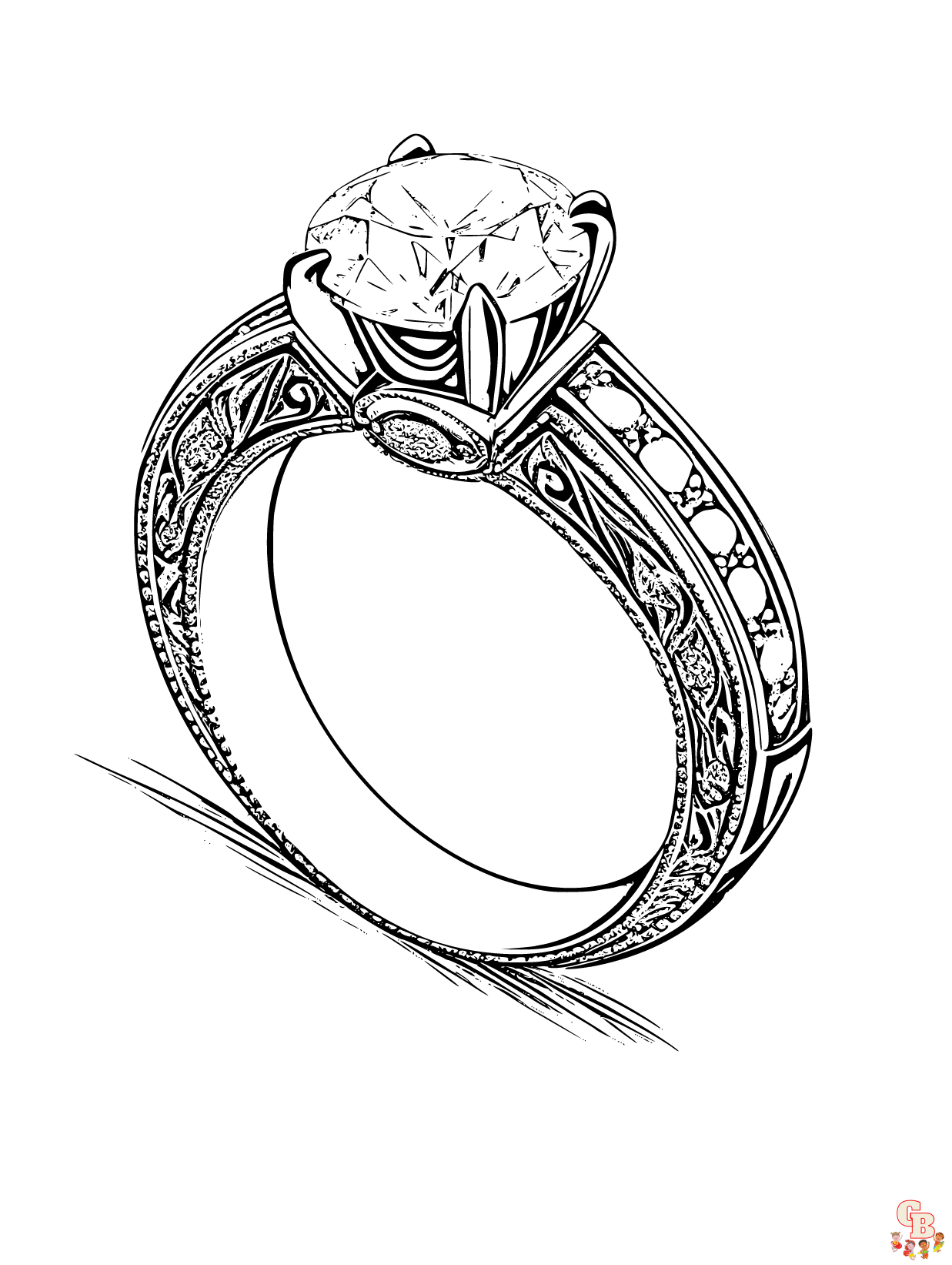 ring Coloring Sheets