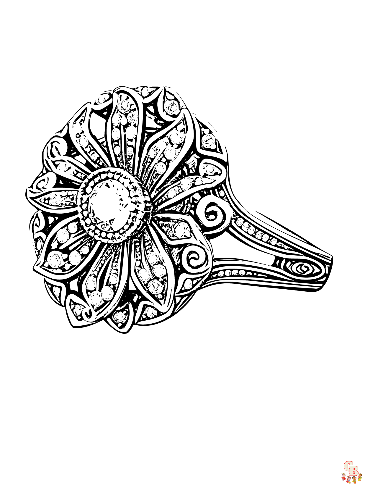 ring coloring pages printable