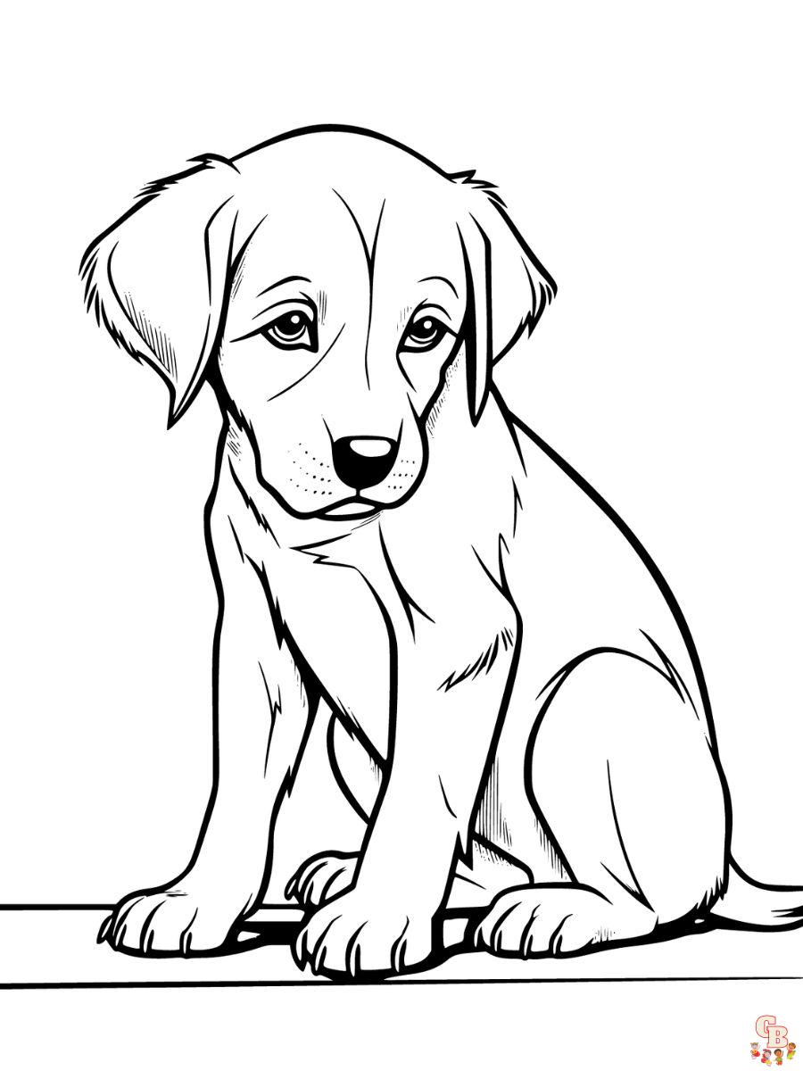 sad wolf puppy coloring pages