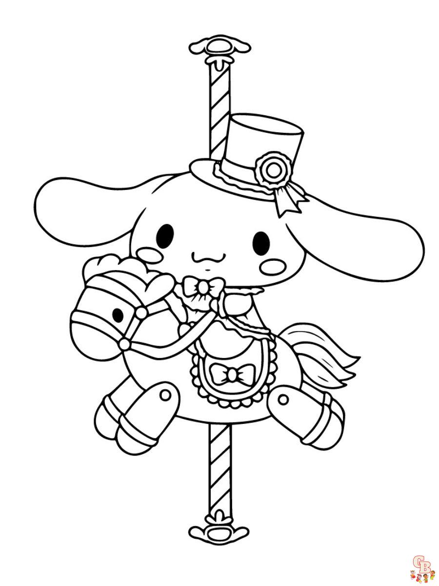 sanrio coloring pages cinnamoroll